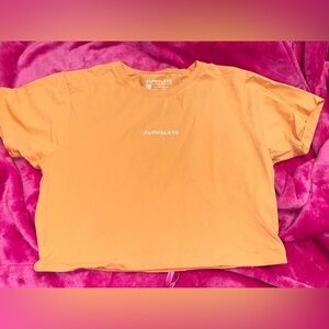 Orange Alphalete crop top